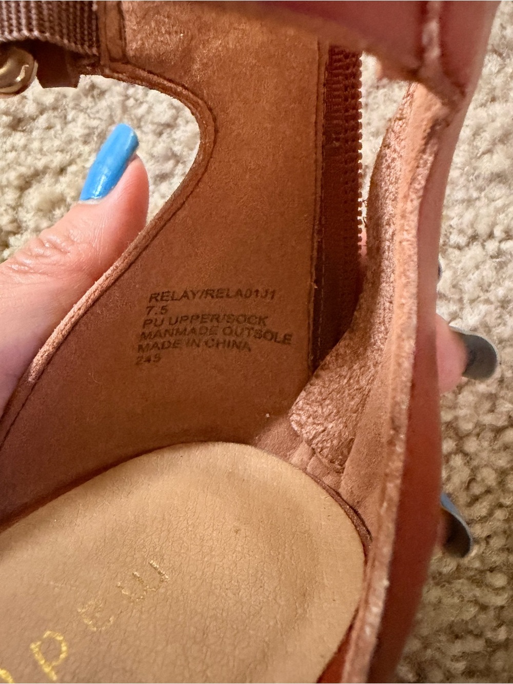 Ready for Summer-Madden Girl Brown Leather Block Heel Sandals with Ankle Buckles - Picture 7 of 7